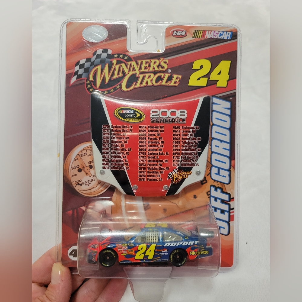 Nascar #24 Jeff Gordon 2008 Schedule Hood and Car